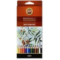 Colored pencils Koh-i-Noor Mondeluz watercolor 12 colors (3716012001KS)