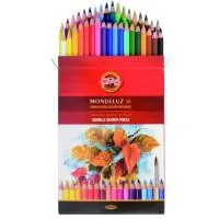 Colored pencils Koh-i-Noor Mondeluz watercolor 36 colors (3719036001KZ)