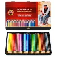 Colored pencils Koh-i-Noor Mondeluz watercolor 36 colors (3725)