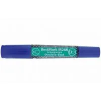 Marker Stanger Permanent waterproof double-sided blue 1-4 mm and 1 mm (712521)