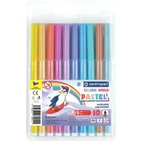 Marker pens Centropen set of pastel 10 colors (7550/1009 TP)