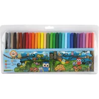 Koh-i-Noor felt-tip pens Owls, 30 colors, blister (1012ET/30)