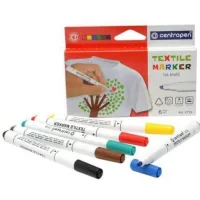 Набір маркерів Centropen набір для текстилю Textile 1.8 мм 6 шт (2739.6)