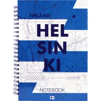 Axent spiral notebook, hardcover, A5, 96 sheets. Helsinki (8032-06-A)