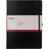 Axent Partner Grand notebook, 210x295, 100 sheets, grid, black (8203-01-A)