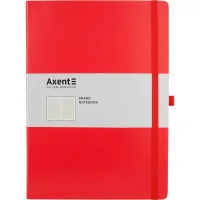 Блокнот Axent Partner Grand, 210х295, 100 арк, кліт, червоний (8203-06-A)