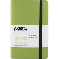 Axent Partner Soft notebook, 125x195, 96 sheets, grid, light green (8206-09-A)