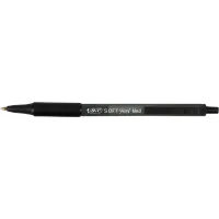 Ручка кулькова Bic автоматична Soft Clic Grip з гумовим грипом Чорна (bc837397)