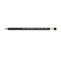 Koh-i-Noor 6H Toison D'or graphite pencil without eraser body Black (1900.6H)