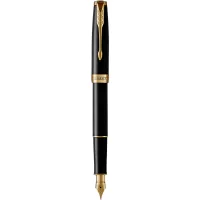 Fountain pen Parker SONNET 17 Black Lacquer GT FP F (86 015)