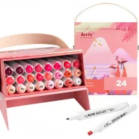 Art marker Arrtx Alcoholic Alp ASM-02RD 24 colors Red shades (LC302253)
