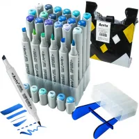 Art marker Arrtx Alcoholic Oros ASM-03BU 24 colors, shades of blue (LC302529)