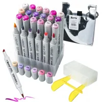 Art marker Arrtx Alcoholic Oros ASM-03PL 24 colors, purple shades (LC302505)