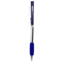 Ballpoint pen H-Tone automatic 0.7 mm, with grip, blue, pack. 12 pcs (PEN-HT-JJ20144-BL)