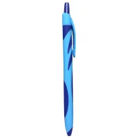 Ручка кулькова H-Tone автоматична 0,7 мм, блакитний корпус, синя, уп. 12 шт (PEN-HT-JJ20164)