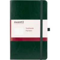 Блокнот Axent Partner Lux 125х195 мм 96 аркушів у клітинка Зелений (8202-04-A)