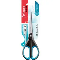 Scissors Maped ESSENTIALS SOFT 170mm, black with blue (MP.468210)