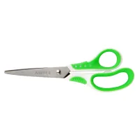 Axent Shell scissors, 18 cm, white and green (6304-09-A)
