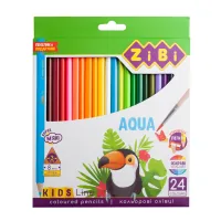 Colored pencils ZiBi Kids line AQUA watercolor 24 pcs (ZB.2476)