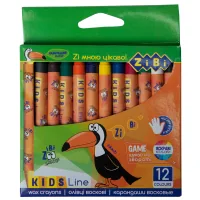 Colored pencils ZiBi Kids line wax, 12 colors (ZB.2481)