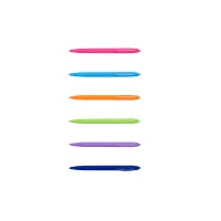 Oil pen Buromax automatic HOLLY TOUCH, RUBBER TOUCH, 0.7 mm, blue (BM.8271)