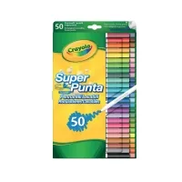 Crayola Supertips felt-tip pens (washable), 50 pcs (7555)