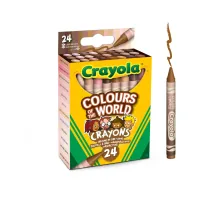 Colored pencils Crayola Colors of the World wax 24 pcs (52-0114)
