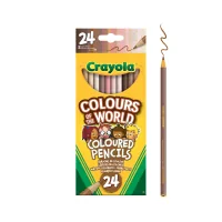 Colored pencils Crayola Colors of the World 24 pcs (68-4607)