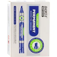 Marker Baoke waterproof 1-4 mm wedge. tip blue 12 pcs (MARK-PER-BAO2928BL12)