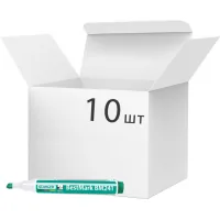 Stanger marker for dry erase boards, 1-4 mm wedge. tip green 10 pcs (MARKER-BOA-STM241G10)