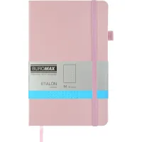 Notebook Buromax Etalon 125x195 mm 96 sheets in a dot cover made of artificial leather Pink (BM.291360-10)