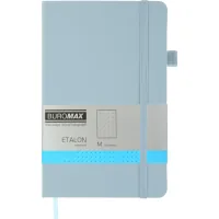 Notebook Buromax Etalon 125x195 mm 96 sheets per dot artificial leather cover Blue (BM.291360-14)