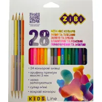 Colored pencils ZiBi three-sided 28 colors (ZB.2442)