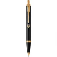 Ручка кулькова Parker IM 17 UKRAINE Black GT BP Тризуб (22032_TR)