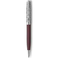 Ручка кулькова Parker SONNET 17 Metal & Red Lacquer CT BP (68 332)