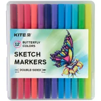 Art marker Kite Sketch markers Butterfly, 12 colors (K22-044-2)