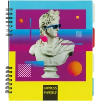 Notebook Optima Antique B5 with dividers 120 sheets, cell (O20356-20)