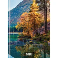 Notebook Optima Nature of Ukraine: lake A4, hard cover. 96 sheets, cell (O20378-11)