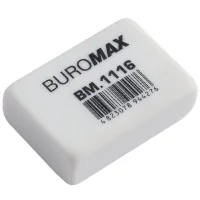 Eraser Buromax S rectangular 26x18x8 mm white (BM.1116)