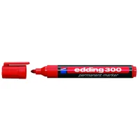 Edding permanent marker Permanent 1.5-3 mm Red (e-300/02)