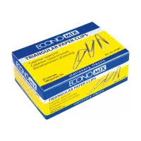 Paper clips Economix 25 mm triangular, 100 pcs (E41001)