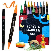 Art marker Arrtx acrylic AACM-03-32, 32 colors (LC302802)