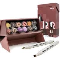 Art marker Arrtx alcohol Oros ASM-03-SK02 12 colors, skin tones (LC302772)