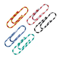 Paper clips Axent colored striped, 28 mm 100 pcs (plastic container) (4114-A)