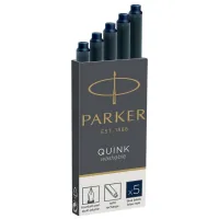 Ink for fountain pens Parker Quink cartridges / 5 pcs dark blue (11 410BLB)