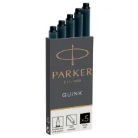 Ink for fountain pens Parker Quink cartridges / 5 pcs black (11 410BK)