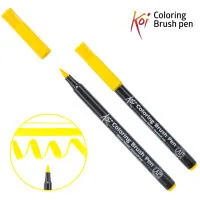 Art marker KOI Watercolor brush marker Yellow, 3 (084511392960)