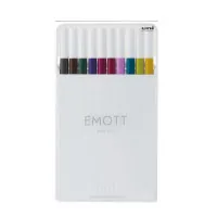 UNI liner set Emott Calm-tone Dark Color 0.4 mm 10 colors (PEM-SY/10C.03CTDC)