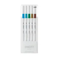 UNI liner set Emott Island Color 0.4 mm 5 colors (PEM-SY/5C.04IC)