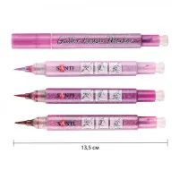 Art marker Santi set of watercolor Glitter Brush shades of pink 3 pcs (390773)